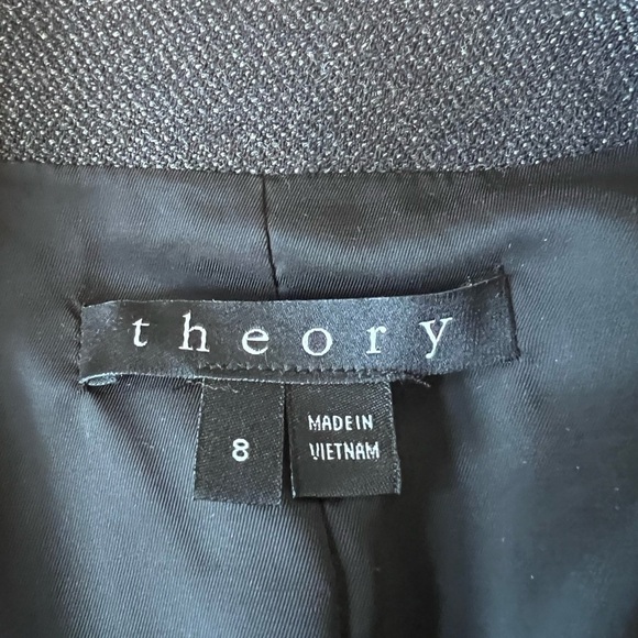 NWOT Theory Wool Blazer Charoal Size 8 - Picture 9 of 10